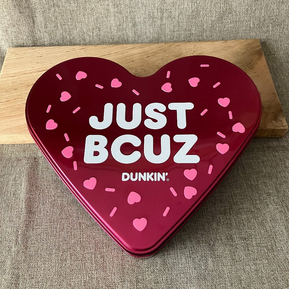 Dunkin Heart-shaped Munchkin Tin
